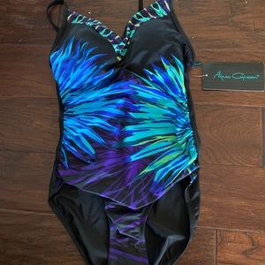 NWT Aqua Green One Piece Swimsuit - Medium